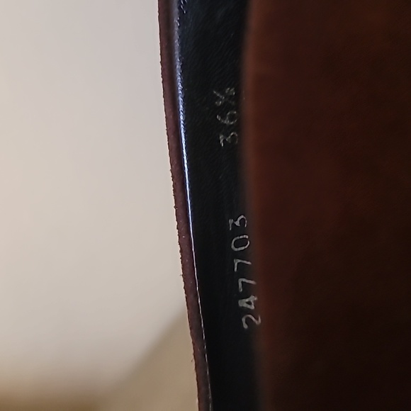 Vintage GUCCI Brown Suede Platform Slide Chunky Heels. 5.5M - Picture 7 of 10